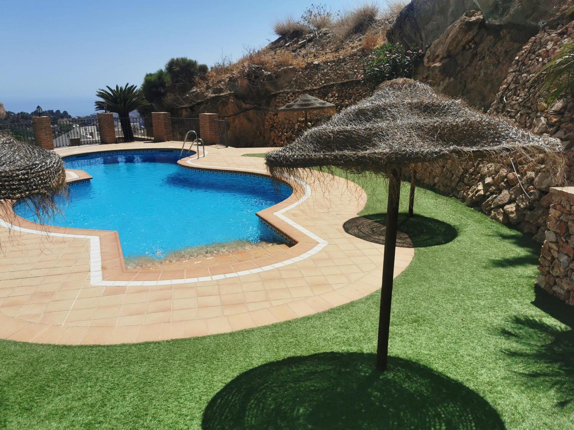Apartamento en urbanización el Mirador de Frigiliana en el centro del pueblo con las mejores vistas Exterior foto